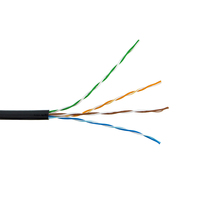 Nuevo cable de red para exteriores MX-STAR 2026, venta directa de fábrica, cat5e ftp 25AWG, 100% cobre, cat5e ftp para exteriores, negro