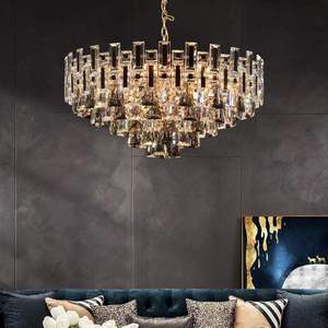 Lustres en cristal résidentiels modernes allumant la suspension d'hôtel conçoivent les lumières pendantes rondes menées de luxe - Product Image 1