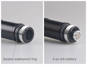 <span class=keywords><strong>Lampe</strong></span> de poche LED très lumineuse <span class=keywords><strong>longue</strong></span> <span class=keywords><strong>portée</strong></span>, lumens, faisceau très Long, <span class=keywords><strong>1</strong></span> <span class=keywords><strong>KM</strong></span>, <span class=keywords><strong>torche</strong></span> de chasse, 4 * AA - Product Image 5