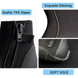 Professional Manufacturer's 5MM Neoprene Breathable Mens Diving Boots for Underwater Sports All Seasons - Product Image 3