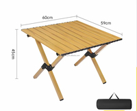 Ensemble de table et chaises pliantes imperméables Kai Song, cadre en aluminium/acier, modèle 500*500, pour le camping, le pique-nique, le barbecue, le jardin, la plage