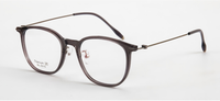 Monture de lunettes ultra-légère en titane, forme ronde, pour hommes et femmes, idéale pour les verres correcteurs.