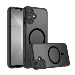 Funda de teléfono magnética translúcida para <span class=keywords><strong>Samsung</strong></span> A17 S25 Ultra 24 Plus S23 S22 A25 A06 A56 A16 A26 cubierta de <span class=keywords><strong>cargador</strong></span> inalámbrico mate de piel - Product Image 4