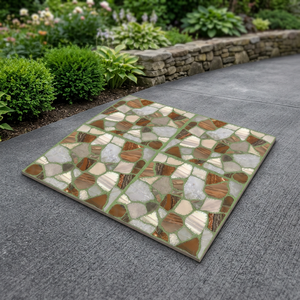 Carreaux de sol en porcelaine pleine masse Vistaar gaufrés rustiques 400x400mm antidérapants pour extérieur - Product Image 6