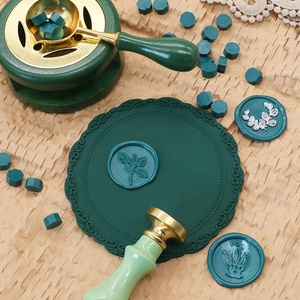Tampone in Silicone con sigillo di cera, timbri con sigillo di cera in Silicone, cuscinetti per perline sigillanti per pannelli Demold funzionano con <span class=keywords><strong>adesivi</strong></span> a doppia faccia - Product Image 5