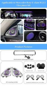 W213 Auto Lighting System Atmosphere Light Car Interior Ambient Light 5 Piece Kit For Mercedes Benz E-class W213