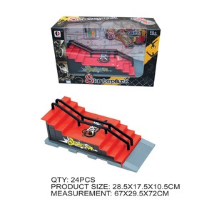 Ensemble complet de <span class=keywords><strong>mini</strong></span>-skateboard et accessoires de <span class=keywords><strong>rampe</strong></span> en plastique - Kit d'entraînement complet pour skatepark pour enfants - Product Image 5