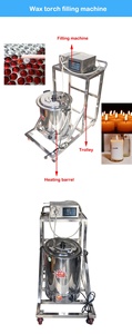 Macchina per il riempimento di candele Decorative ad alta efficienza macchina per il riempimento di candele a cera con barile di riscaldamento - Product Image 6