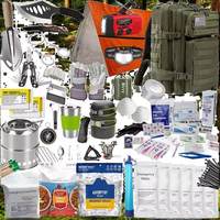 Nouvelle version améliorée : Trousse de premiers secours d'urgence DIY 45L en tissu Oxford durable pour camping en pleine nature, aventure, tremblement de terre, catastrophe, coffre de survie