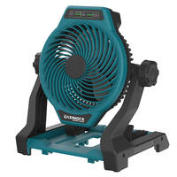 Ventilateur sans fil 20V 190mm portable rechargeable avec batterie au lithium, 3 vitesses, pour chantier, atelier, camping