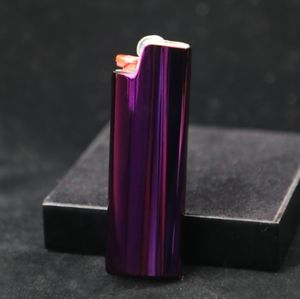 Funda de encendedor de metal, soporte de superficie de espejo, Color azul para encendedor común, encendedor de tamaño completo, tipo J6 - Product Image 5