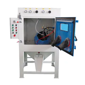 Tumble Basket Sand Blaster Automatic Drum Sandblasting Machine for Batch Parts