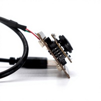Module de caméra de porte ultra-plat de 13,5 mm de hauteur avec vision nocturne infrarouge et audio bidirectionnel, module de sonnette vidéo 1MP