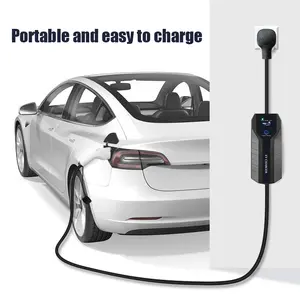 Tipo 2 EV Enchufe Dc 7KW 22KW OEM Micro Inverter Ev Cargador portátil Cargador de coche eléctrico para el hogar