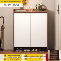 Meuble à chaussures en bois économique pour la maison, design moderne et minimaliste, unité de rangement multifonctionnelle anti-poussière, meuble d'entrée pour la maison