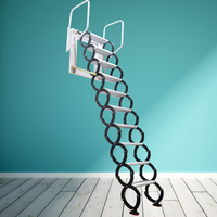 Portable électrique rétractable intérieur maison grenier levage escalier télécommande pliant Invisible échelle pour extérieur Duplex Villa