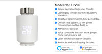 Termostato Inteligente para Radiador ZigBee Programable Avatto Tuya, Función Antical, Control Preciso de Temperatura