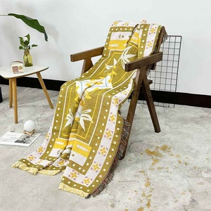 Moq 1PS Tùy Chỉnh Boho Mô Hình <span class=keywords><strong>Jacquard</strong></span> Dệt Tấm Thảm Raschel Chăn Cho Sofa Hoặc Ngoài Trời Dã Ngoại Cắm Trại Sử Dụng - Product Image 4