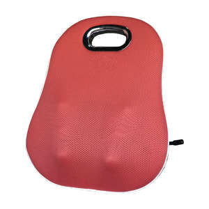 Coussin de massage lombaire électrique rechargeable avec vibrations, tapotements et chaleur pour le bureau et la voiture - Product Image 1