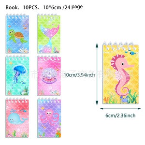 Carnet de notes à grille Mermaid Planner 10x6 avec couverture en PU, agenda hebdomadaire, cadeau d'anniversaire - Product Image 4