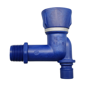 2026 New Design Squared <b>Handle</b> Blue Plastic Water Tap Abs Wall Mounted Faucet - Product Image 1
