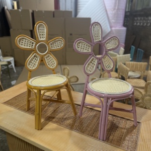 Sillas Infantiles de Mimbre Natural Hechas a Mano y Ecológicas para Alquiler, Muebles de Mimbre para Fiestas Infantiles y Decoraciones de Bodas - Product Image 6