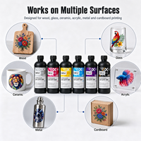 Encre UV DTF pour impression multi-surfaces sur bois, verre, céramique, acrylique, métal, carton pour têtes d'impression Epson I3200U1, DX5, DX7, XP600, TX800