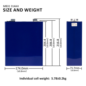 Lớp Một Thương hiệu mới Lithium Ion tế bào 3.2V 280ah 306ah 314ah năng lượng mặt trời Pin cho nhà sâu chu kỳ Prismatic LiFePO4 di động - Product Image 6