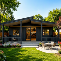 Maison conteneur modulaire démontable en acier, portable et extensible, pour camping et complexe hôtelier