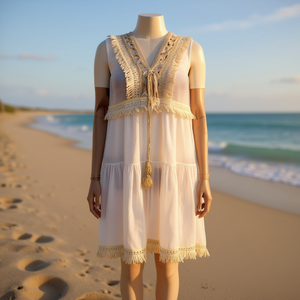 HDJ Vestido playero de verano para mujer, traje de baño informal, túnica, traje de baño, pareo W21054-38 - Product Image 1
