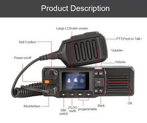 Camoro Bộ Đàm Zello RealPtt D828 <span class=keywords><strong>Radio</strong></span> Ham 4G <span class=keywords><strong>Radio</strong></span> <span class=keywords><strong>CB</strong></span> Bộ Thu Phát Wifi GPS <span class=keywords><strong>Radio</strong></span> Xe Hơi Android Tầm Xa 100Km - Product Image 3