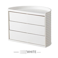 Boîte de rangement pour maquillage, table de maquillage rotative multifonctionnelle, boîte de rangement pour produits de soin de la peau, support de rangement pour rouges à lèvres et pinceaux de maquillage