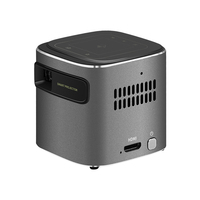 Mini projecteur d'extérieur Android 7.1 HD14 DLP à batterie rechargeable et portable WIFI pour cinéma maison