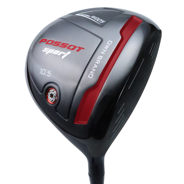 POSSOT Titanium Golf Driver for Right Hand with Rubber Grip for Unisex