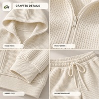 Cardigan à capuche en laine gaufrée 3D authentique pour femme, manches longues, infroissable, coupe classique, idéal pour la maison