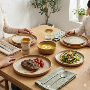 Juego de Platos y <span class=keywords><strong>Tazones</strong></span> de Melamina No Tóxica con Logotipo Personalizable para Venta al Por Mayor - Product Image 1
