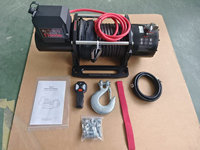 Treuil électrique haute performance étanche 12V/24V pour SUV tout-terrain et pick-up, télécommande, 17000 lbs, treuil de remorquage, sauvetage extérieur, en alliage