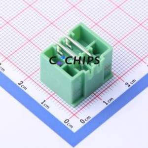 KF2EDGKRM-3.81-2*2P Plug-in Terminal Block Bent Lead Through Hole,P=3.81mm Board-to-Board / Socket - Closed Screw Fixing 2x2P - Product Image 2