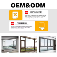 Ventanas de Aluminio de Doble Panel con Diseño Moderno, Ventana Abatible de Aluminio y Vidrio con Diseño Moderno Personalizado