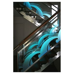 Prima <span class=keywords><strong>Prix</strong></span> d'usine moderne <span class=keywords><strong>Escalier</strong></span> flottant préfabriqué à double limon avec garde-corps en verre et balustrade à broche - Product Image 1