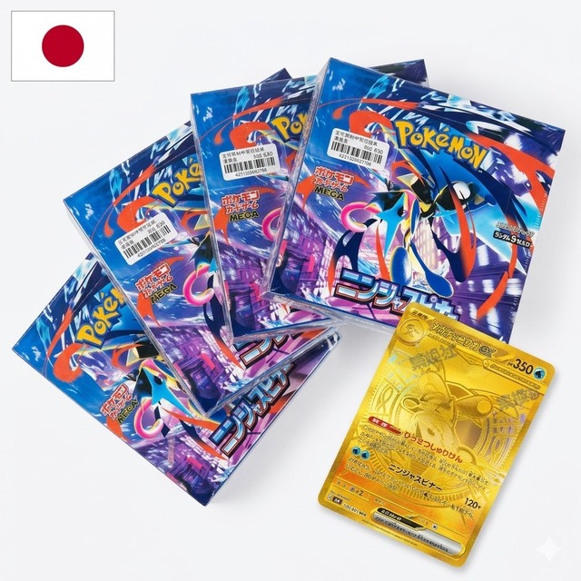 Genuine Original Japanese Pokemoned Ninja Spinner M4 Booster Box Sealed Trading Cards TCGed Display Rare Collectible Edition