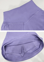 Ensemble de sport 2 pièces écologique pour femme : brassière et mini-jupe, débardeur de sport, short intégré avec poches, anti-humidité, pour le tennis