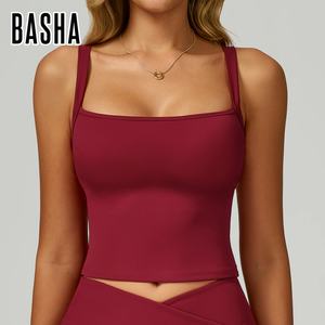 Débardeur de yoga à <span class=keywords><strong>dos</strong></span> croisé et <span class=keywords><strong>dos</strong></span> <span class=keywords><strong>nu</strong></span>, effet amincissant, pour la course en plein air et le fitness, hauts d'exercice pour femmes et soutien-gorge de sport à bretelles - Product Image 6