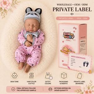 BAkwbwBY Poupée <span class=keywords><strong>Reborn</strong></span> 18 Pouces Silicone Solide Intégral Bébé Réaliste Nouveau Né OEM ODM Usine Grossiste Fournisseur Cadeau - Product Image 5