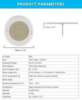 HOTOOK Tuya lampu LED bawah air Wifi, lampu LED kolam renang Super tipis Mini 12V RGBW IP68 tahan air Resin isi PC