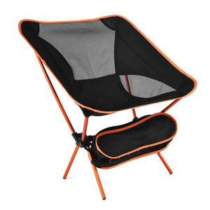 Chaise pliante d'extérieur en aluminium avec dossier en tissu Oxford et sac de rangement pour le camping et le jardin - Product Image 5