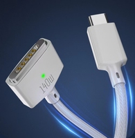PD 3.1 28V 5A CABLETOLINK 140W USB C vers pour 3 câbles de charge magnétiques compatibles avec MacBook