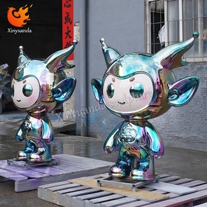 Tùy Chỉnh Phim Hoạt Hình Nhân Vật Linh Vật Điêu Khắc Trong Nhà Mềm Trang Trí Sợi Thủy Tinh Dễ Thương Thủ Công Mỹ Nghệ Trong Cổ Tích Phong Cách Sợi Thủy Tinh Mạ Điện - Product Image 5