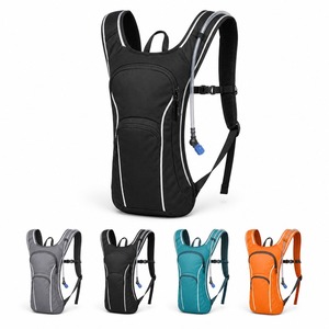 Gilet d'hydratation réfléchissant 2L avec logo personnalisé et poche à eau pour la course nocturne et le cyclisme, vente en gros directe usine OEM ODM, MOQ 500 - Product Image 1