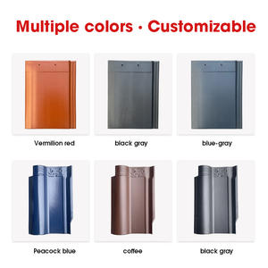 現代的な正方形の高耐衝撃性長尺フラット粘土セラミック屋根瓦、防風防水機能付き、別荘建設に最適 - Product Image 2